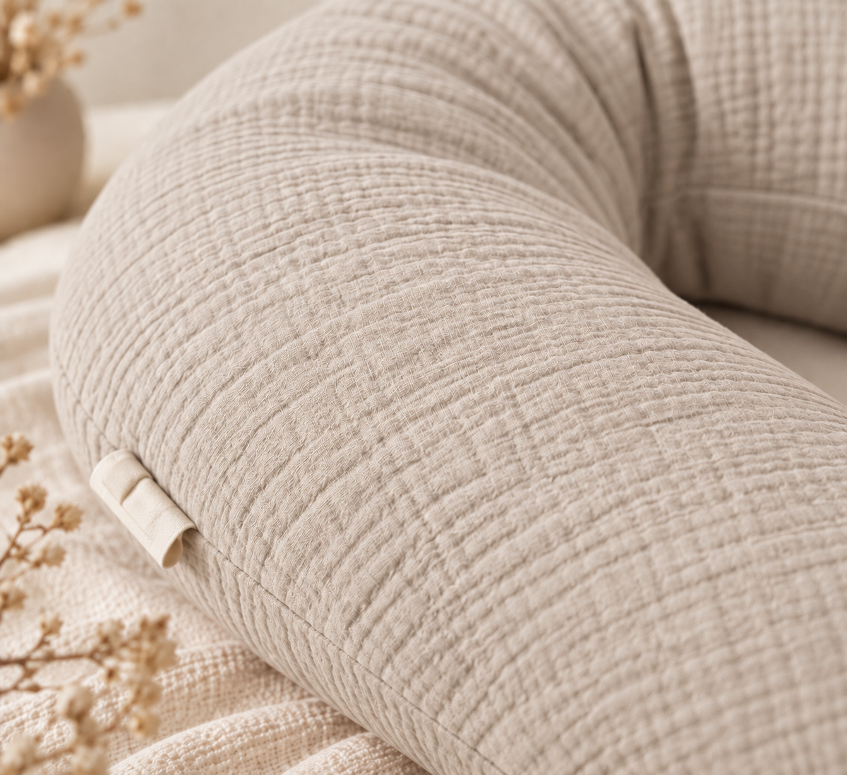 Coussin de grossesse en U – Beige