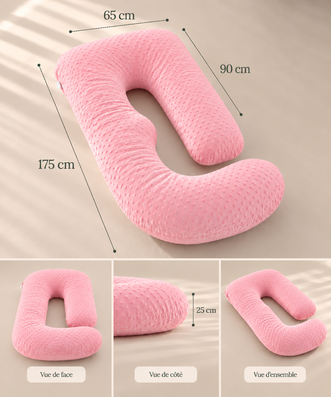 Coussin de grossesse enveloppant – BLUSH