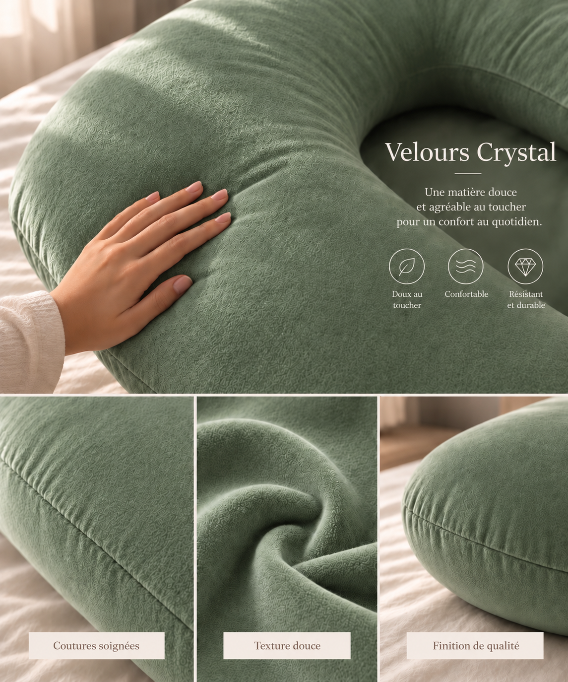 Coussin de grossesse enveloppant – SAGE