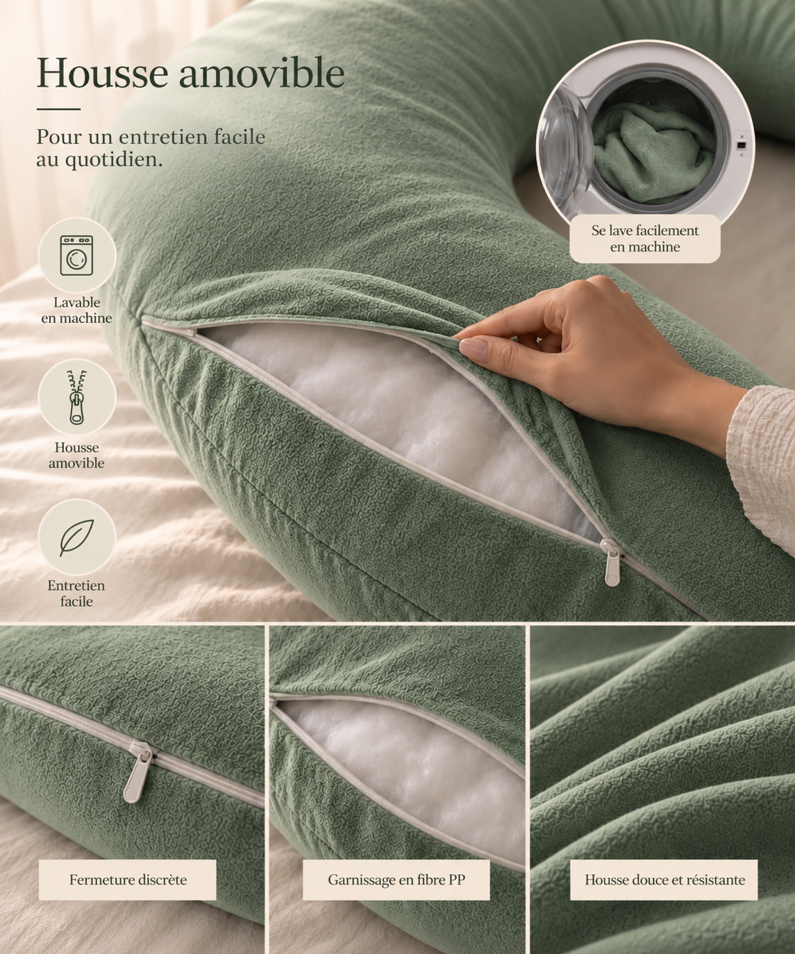Coussin de grossesse enveloppant – SAGE
